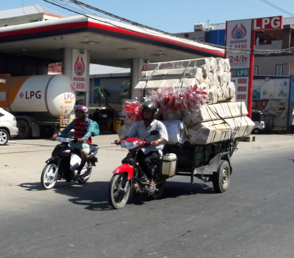 roller schwer beladen