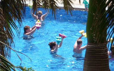 animation im hotelpool