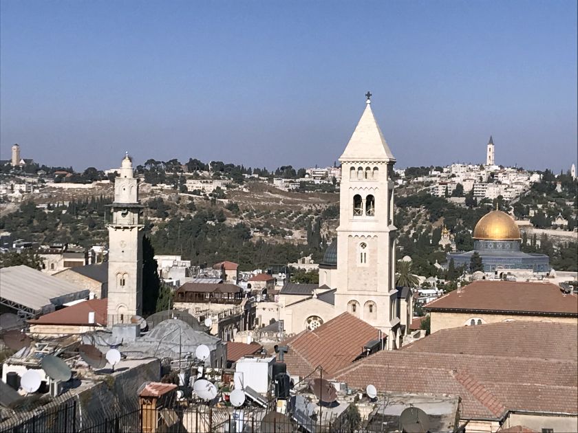 Blick auf Jerusalem am Nachmittag