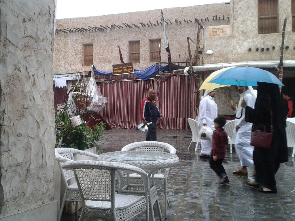 Souq Waqif bei Regen