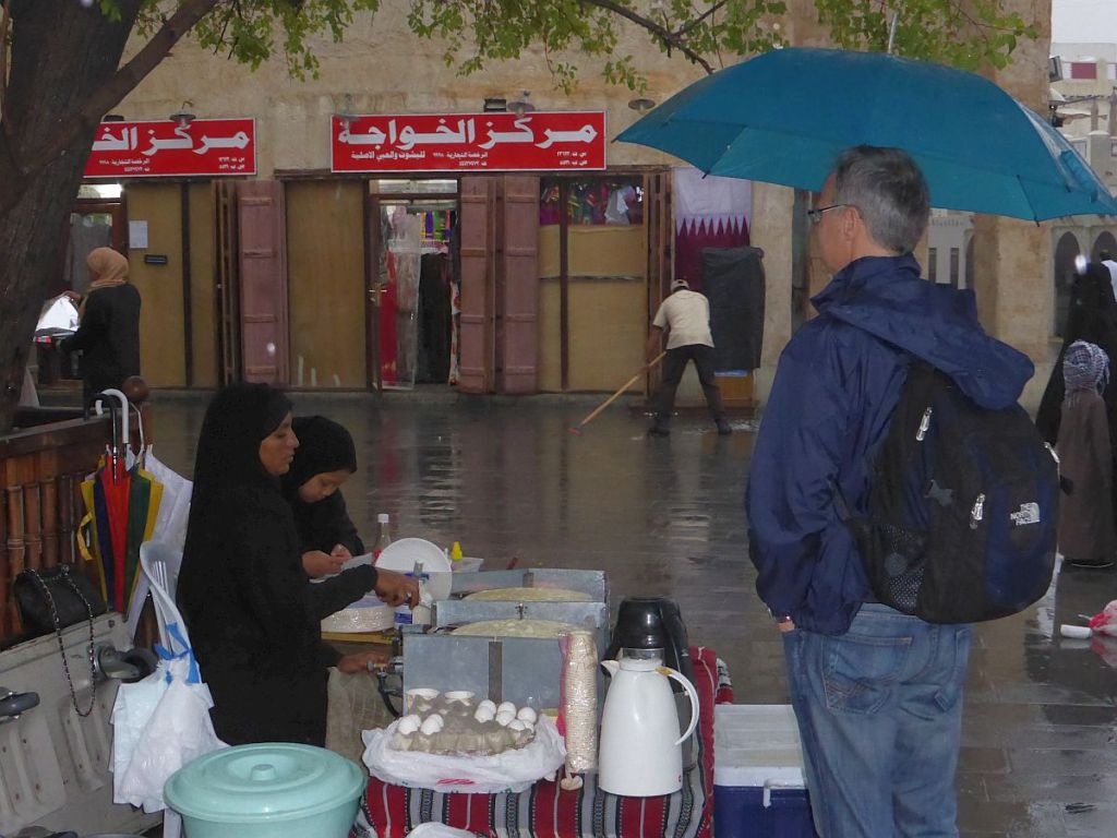 Crepebäckerin in Doha