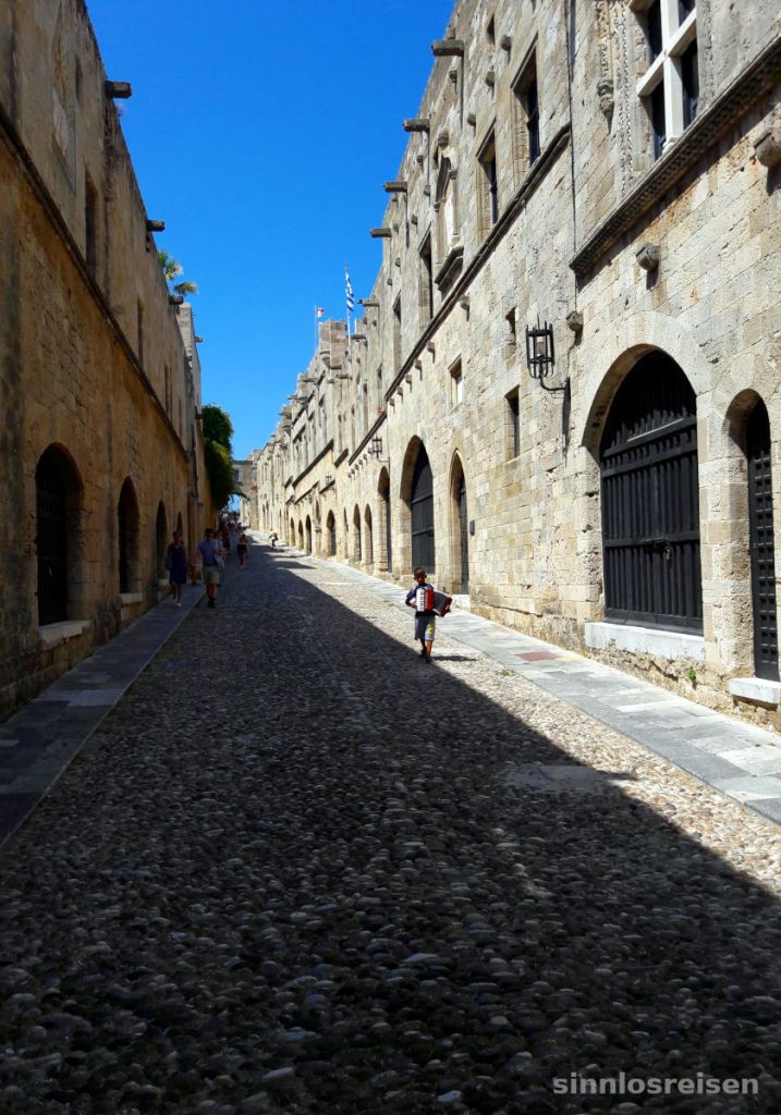 Die Rittergasse in Rhodos