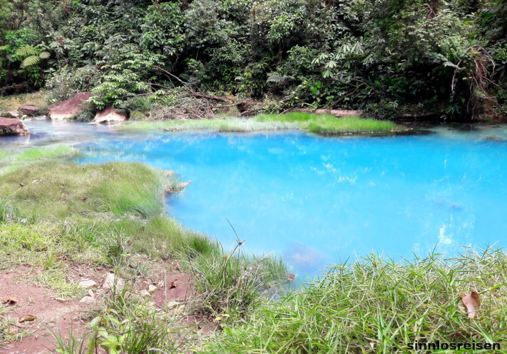 Türkise Farbe im Rio Celeste