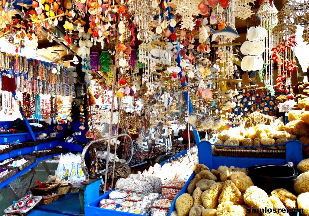 Ein Touristenshop in Rhodos