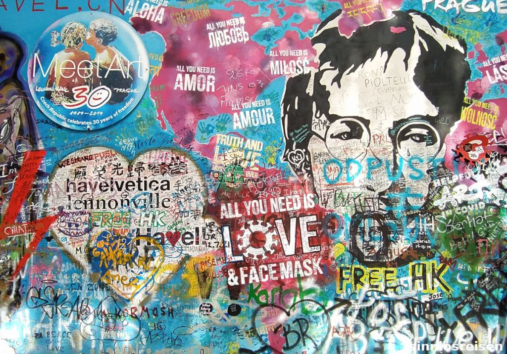 Lennonwall in Prag