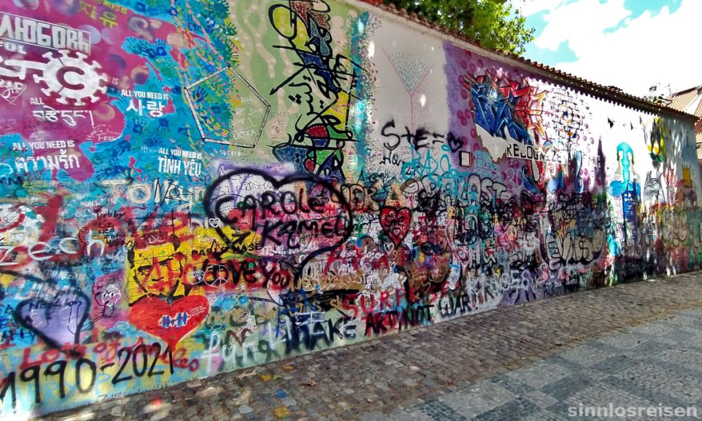 Lennon Wall in Prag