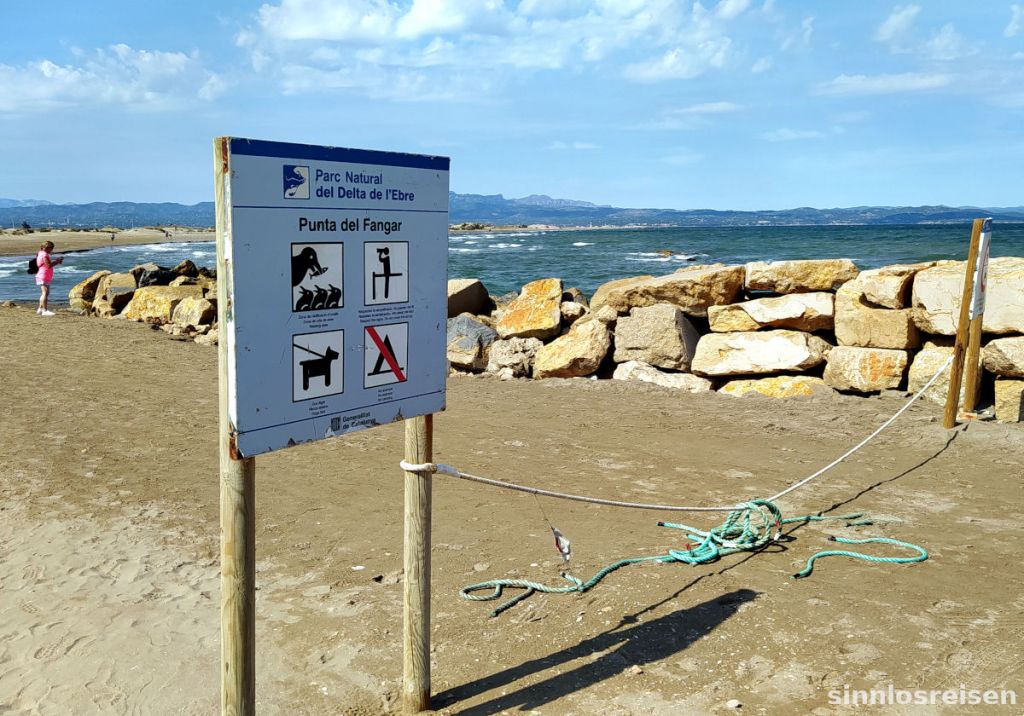 Eingang zum Nationalpark Ebrodelta