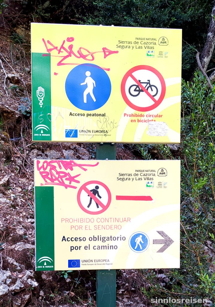 Verwirrende Schilder