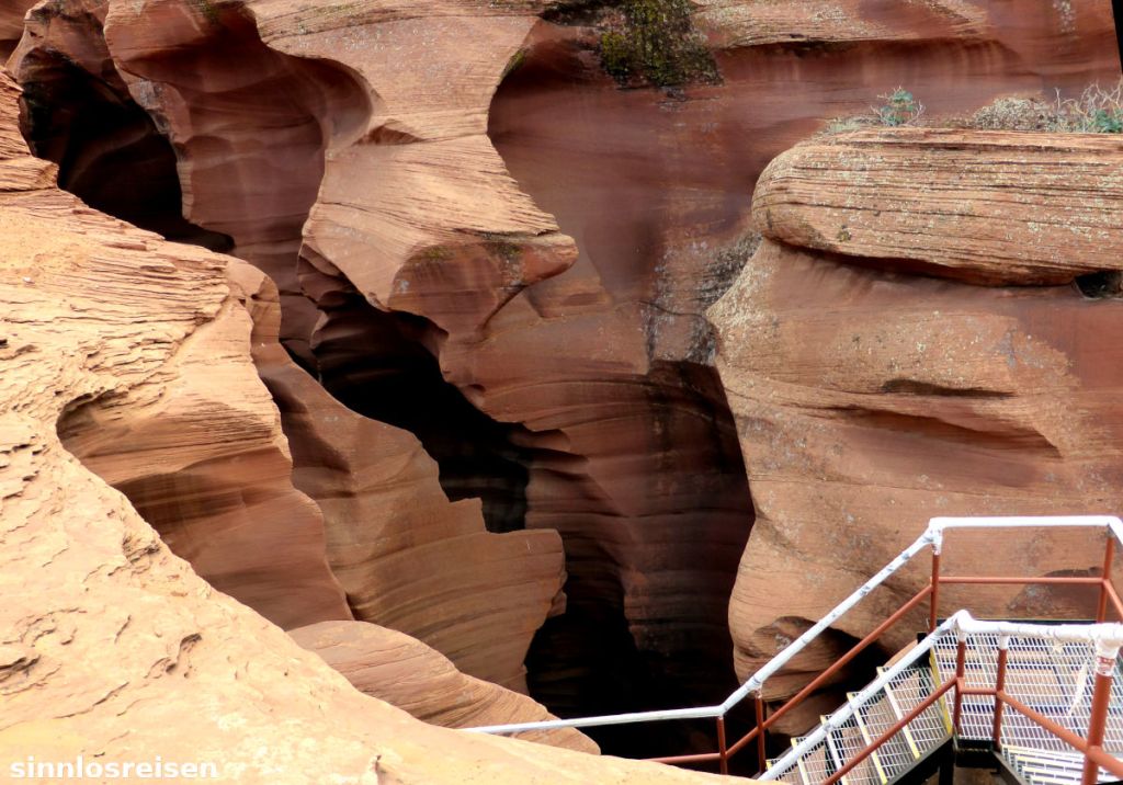 Treppenabgang in den Lower Antelope Canyon
