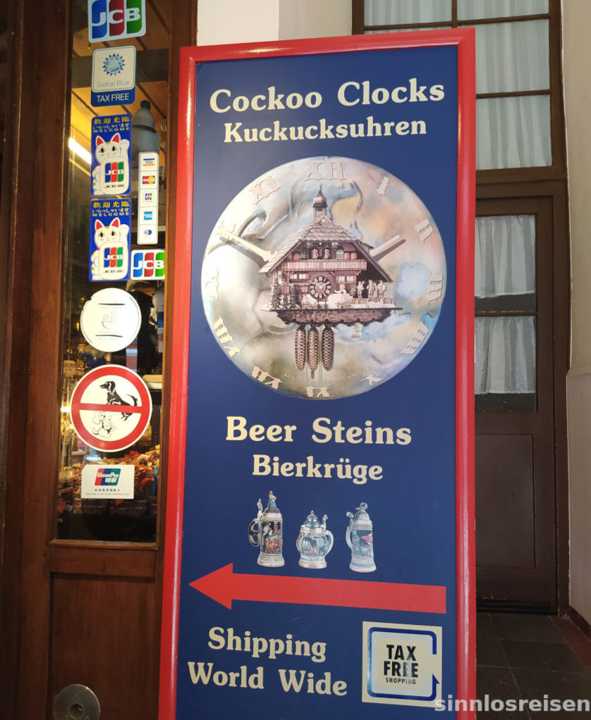 Schild Kuckucksuhren
