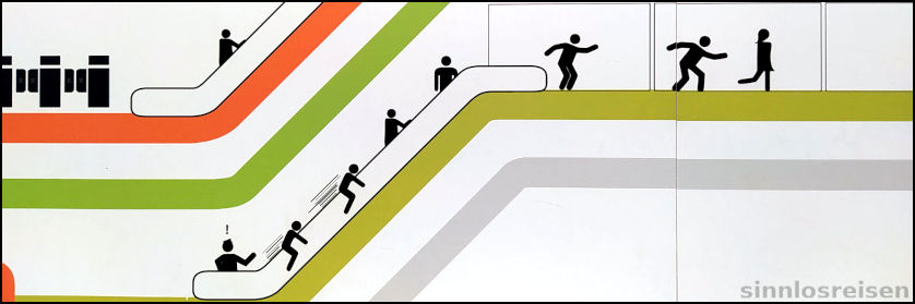 Piktogramm in Metro Barcelona