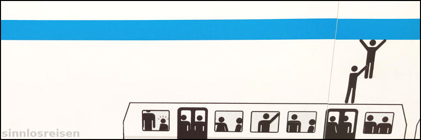 Piktogramm in Metro Barcelona