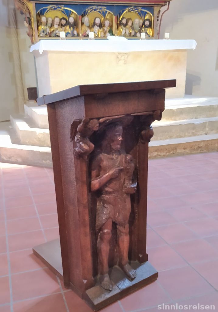 Souffleur unter der Kanzel Blaubeuren