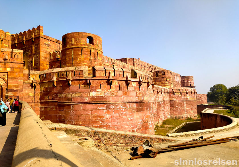 Das rote Fort in Agra