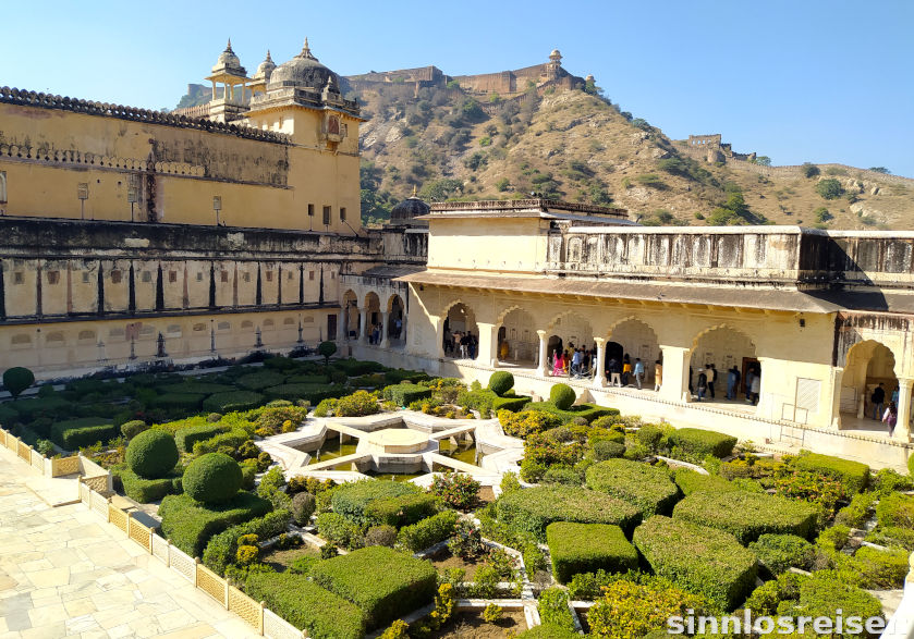 Gartenanlage im Amber Fort