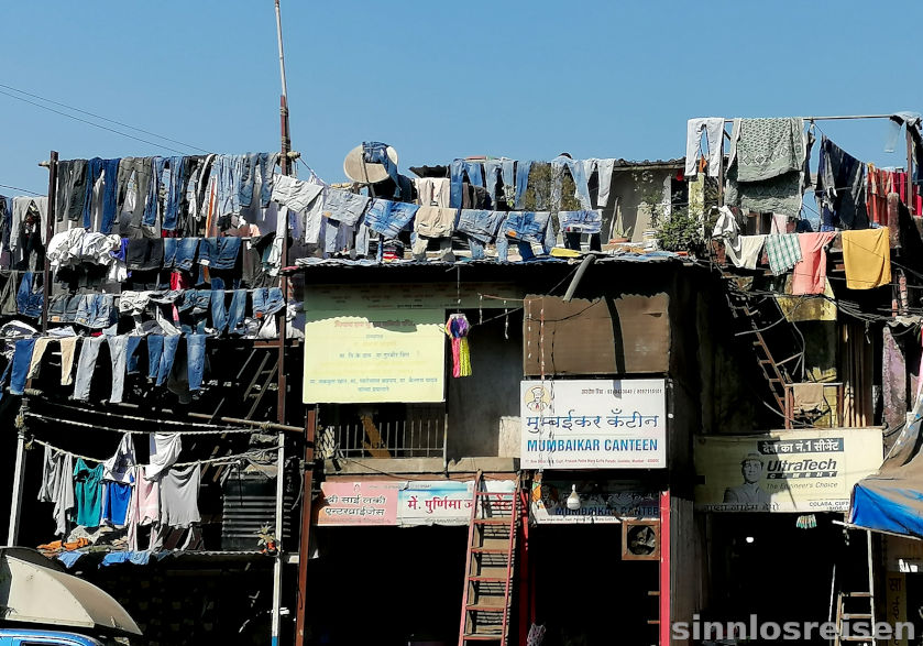Laundry in slums of Mumbai