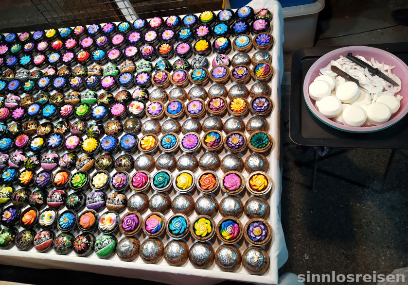 Kunstvolle bunte Seifen