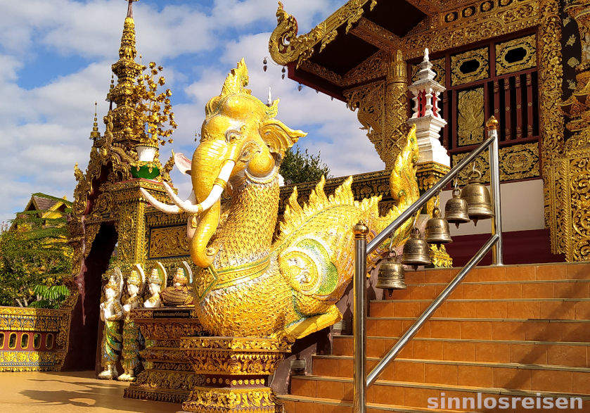 Glücksdrache im Wat Saeng Kaeo Phothiyan