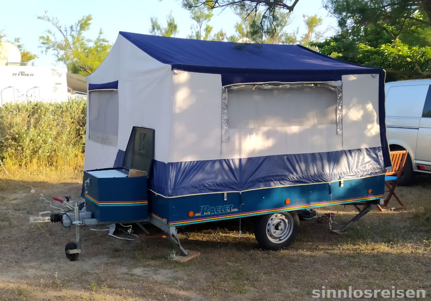 Zelt auf Anhänger