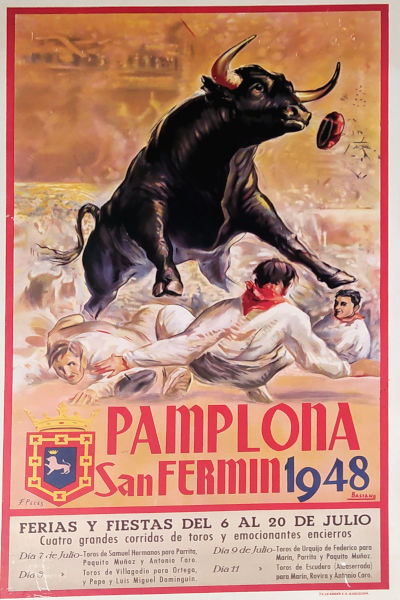 Plakate San Fermin 1948