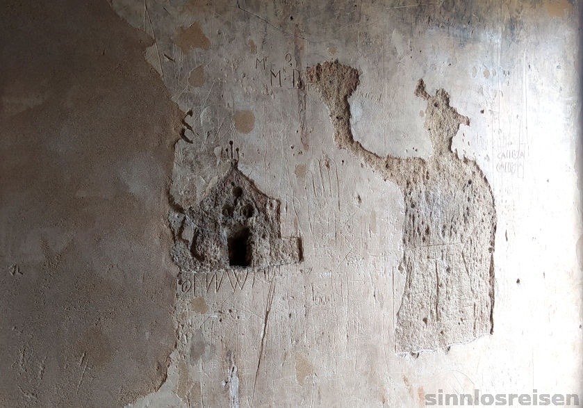 Wandmalerei in der Aljaferia