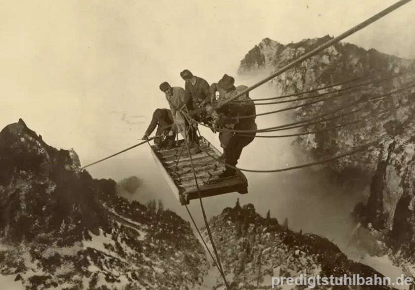 Historisches Bild Predigtstuhlbahn