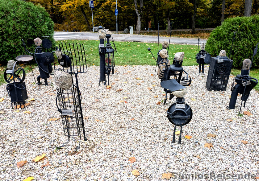 Blechfiguren in Sigulda