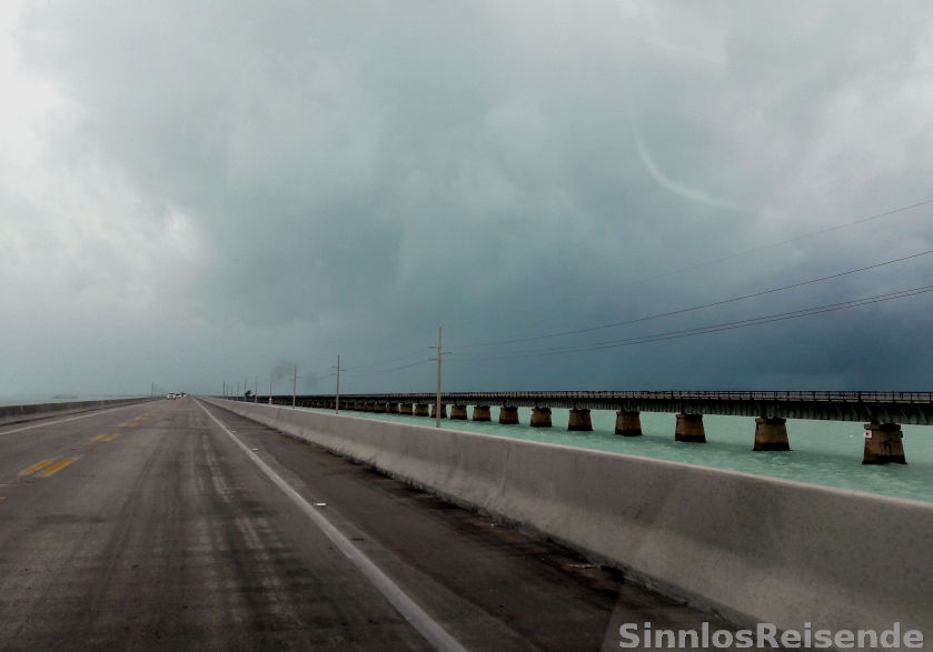 Straße nach Key West im Sturm