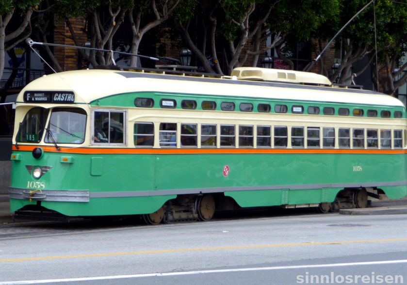 Historische Straßenbahn in San Francisco