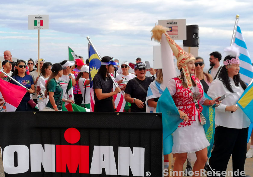 Einmarsch der Nationen beim Ironman