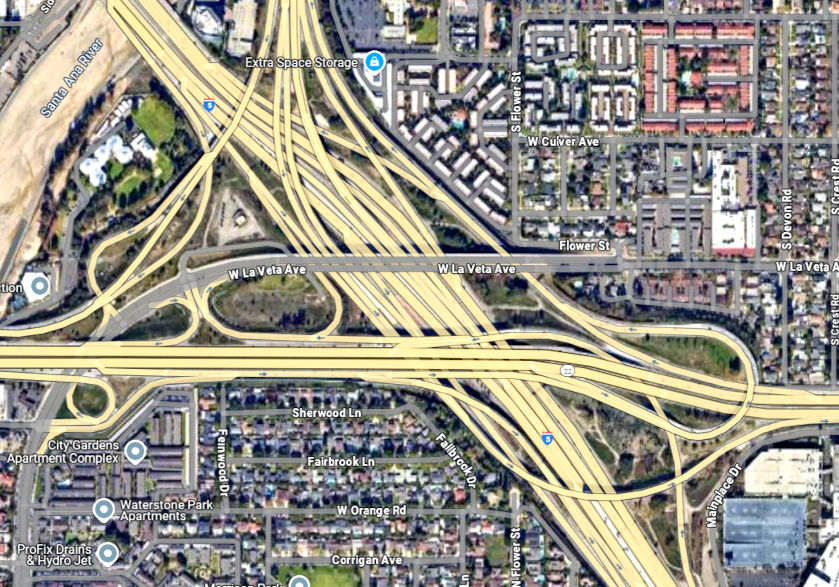 Straßenkreuzung in LA