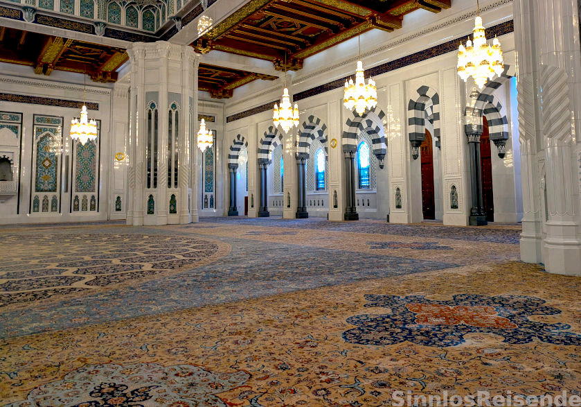Teppich in der Sultan Quabus Moschee