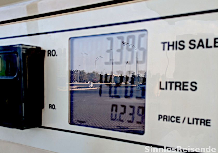 Tankstelle mit niedrigen Preisen