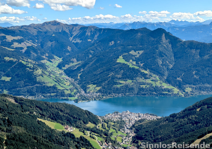 Blick auf Zell am See von der Schmittenhöhe
