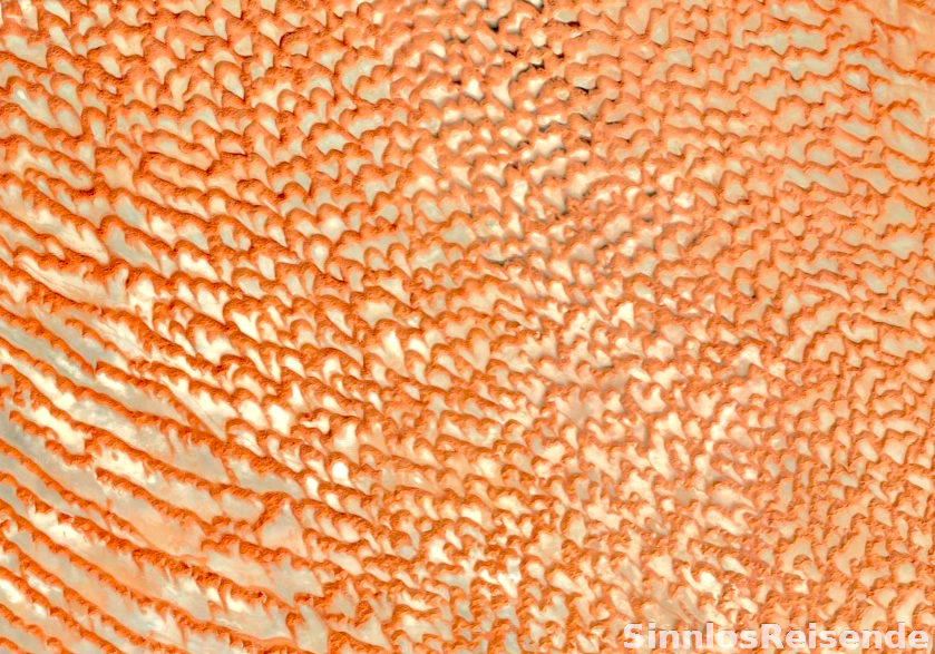 Sanddünen im Satellitenfoto