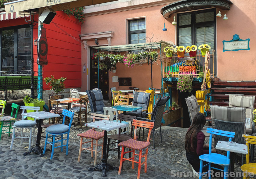 Cafe im Künstlerviertel von Belgrad