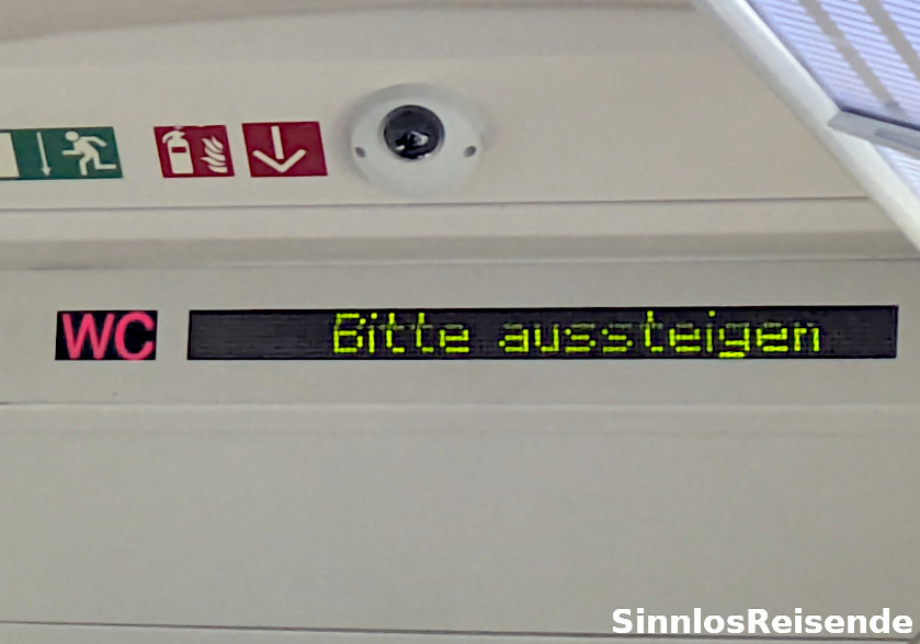 Meldung bitte aussteigen