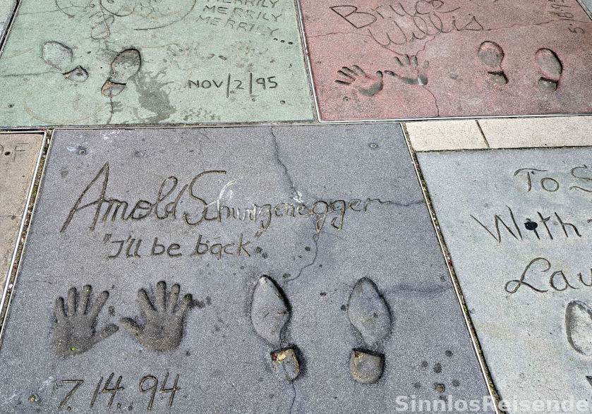 Hollywood Abdrücke Schwarzenegger